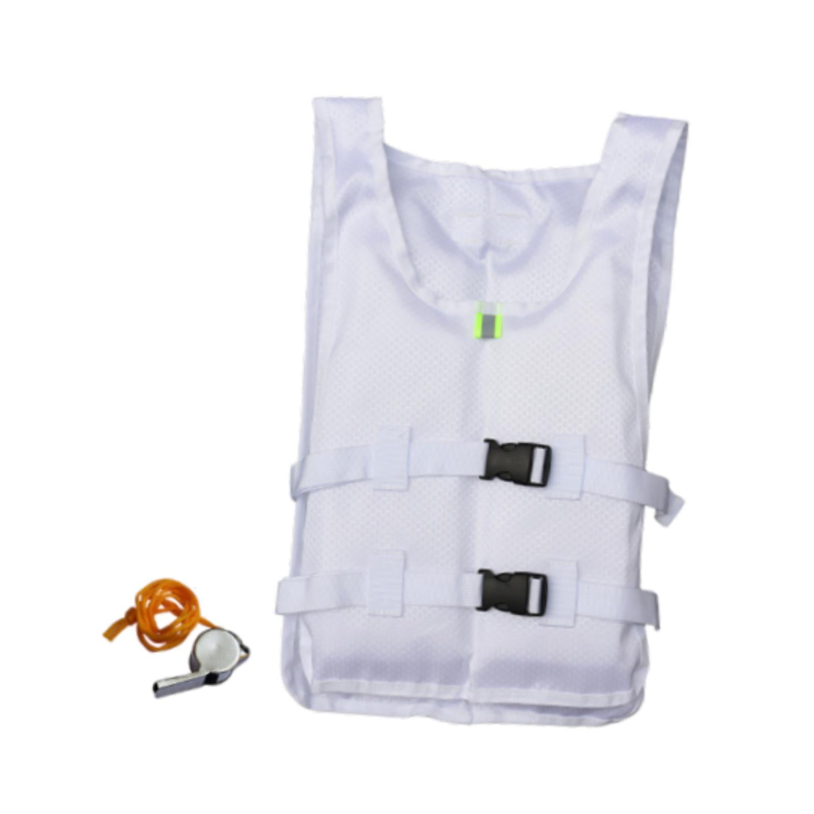 QccHieUs Life Jacket Paddle Vest for Adults Lightweight Adjustable Foldable Life Vest for White