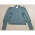 thumbnail image 5 of new WALTER BAKER women Peppa top shirt W6390 light blue cotton blend sz S $148, 5 of 9