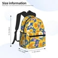 thumbnail image 2 of Honeii Vintage White Yellow Sunflower Print School Backpack,Casual Lightweight Travel Rucksack Daypack,Backpacks for College High, 2 of 6
