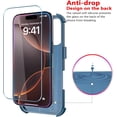 thumbnail image 7 of Diverbox Phone Case for iphone 16 Pro Max with Screen Protector, Heavy Duty Protection Shockproof DropProof Cover Compatible with MagSafe - Blue, 7 of 7