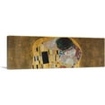 thumbnail image 1 of ARTCANVAS The Kiss - Detail Panoramic Canvas Art Print by Gustav Klimt - Size: 36" x 12" (1.50" Deep), 1 of 9