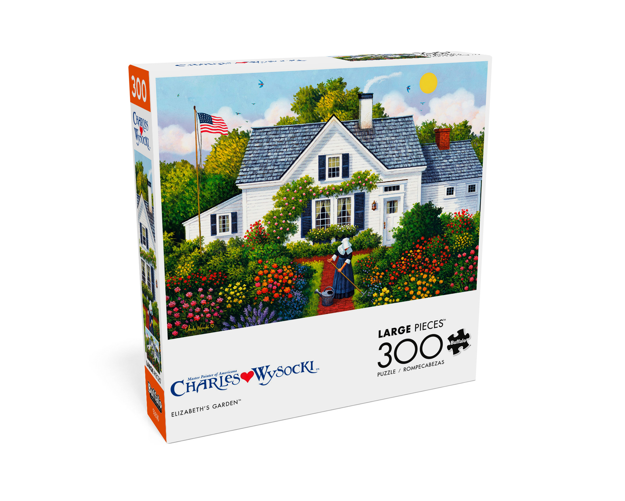 Buffalo Games - Charles Wysocki - Elizabeth's Garden - 300 Piece Jigsaw Puzzle