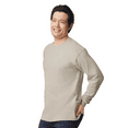 thumbnail image 3 of Gildan Ultra Cotton Crewneck T-Shirt for Men, Long Sleeve Classic Fit Sand Tee, 3XL, 3 of 6