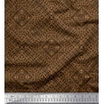thumbnail image 1 of Soimoi Silk Fabric Check Kilim Print Fabric by Yard 42 Inch Wide, 1 of 1