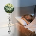 thumbnail image 4 of 10 Inch Wall Clock Battery Operated Silent Clock Decorative for Office, Kitchen, Outdoor, Living Room，Landscape Nature Scene in Green Tones with Mountains and Trees Painting, 4 of 4