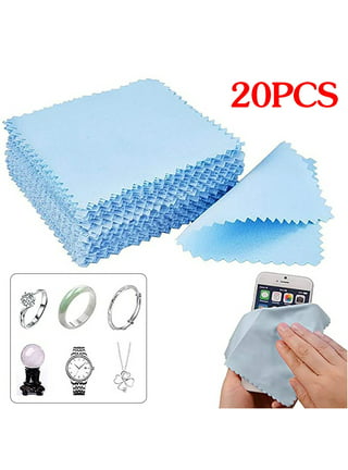 WOIWO 20pcs Colorful Jewelry Cleaning Cloth Polishing Cloth for