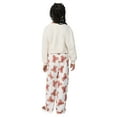 thumbnail image 3 of Saint Eve Kids Girls Fuzzy Pajama Pants, 2 Piece PJ Pant Set and Sleep Mask - Pink Teddy Bears, X-Small, 3 of 6