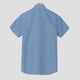 thumbnail image 5 of Blusa y camisa de manga corta con cuello vuelto para hombre, camisa informal holgada de color liso con botones a la moda para playa, blusa de manga corta con cuello vuelto para hombre, blusa de poliés, 5 of 8