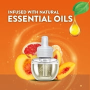 Air Wick Plug-in Scented Oil Warmer Air Freshener Refills, Sweet Peach & Sunshine, 2 Count
