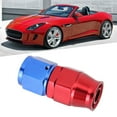 thumbnail image 1 of Adaptateur d'Extrémité de Conduite d'Huile en Alliage d'Aluminium Rouge et Bleu pour Boyau de Carburant PTFE, Ajustable, Forte Rétention, Conception Intégrée, 1 of 8