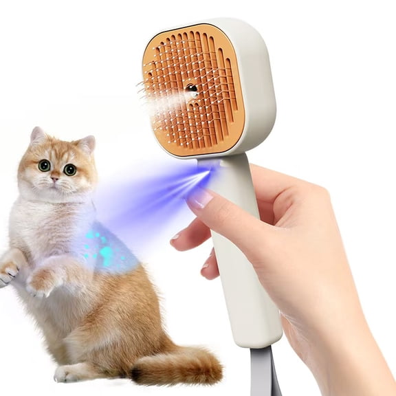 Spray Comb Antistatic Comb for Cats & Dogs, White