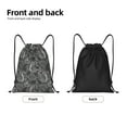 thumbnail image 5 of Kdxio Snake Print Drawstring Backpack Bag,Waterproof Draw String Back Sack, Gym Drawstring Bags Swim Bag For Unisex, 5 of 9