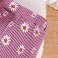 thumbnail image 7 of Farysays Baby Girl Clothes Outfits Cute Little Daisy Print Romper Flared Pants 3Pcs 0 3 6 9 12 18 Months, 7 of 7