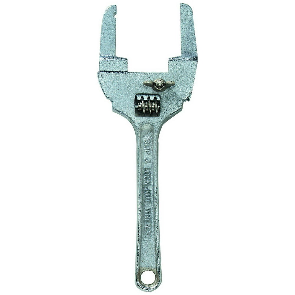 General Tools 190 Adjustable Sink Wrench, 10-1/4 in OAL, Zinc Plated