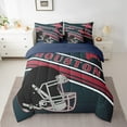 thumbnail image 2 of Erosebridal Football Print Bed in a Bag Full size,Sport Gamer Bed Set,Rugby Decoration(Houston),Reversible,Lightweight,7-Piece, 2 of 6