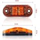 thumbnail image 2 of Side Marker Light, 10pc Work Lights 12V Waterproof Car External Lamp Warning Tail Light Auto Truck Trailer Signal Light (Amber), 2 of 5