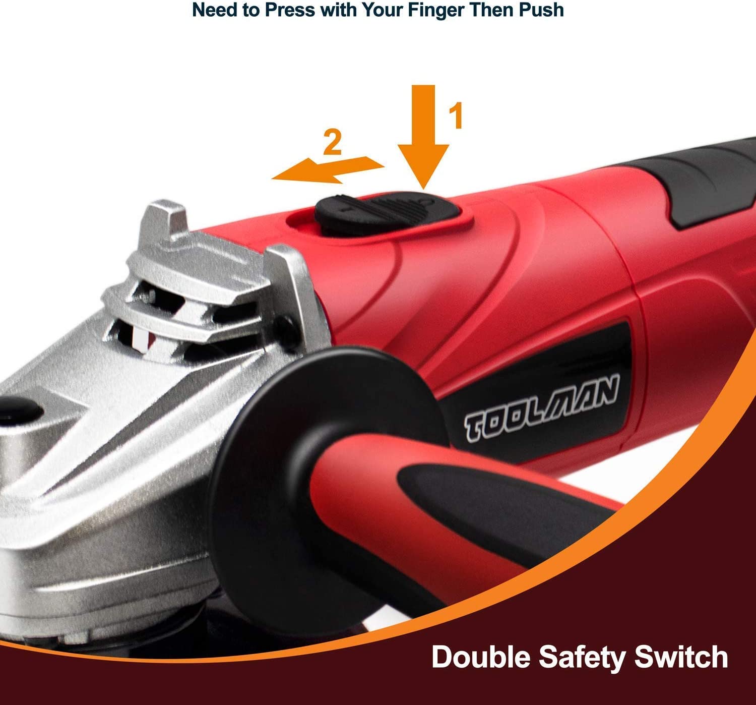 Toolman Angle Grinder 4.5" 4.8A for Heavy Duty DB5027