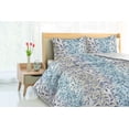 thumbnail image 3 of Ambesonne Leaf Print Down Alternative Quilt Comforter, Painting Look Branches, Full, Teal Eggshell Dark Violet, 3 of 5