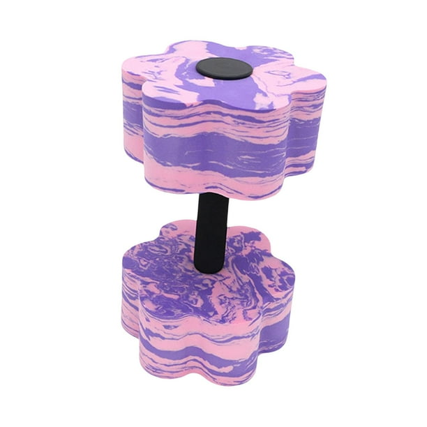 Mancuernas para ejercicios acuáticos Mancuernas acuáticas Resistencia para piscinas Acuáticas portátiles Morado y rosa