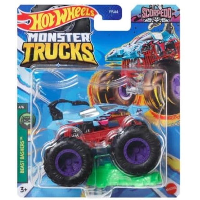 Camión de juguete Hot Wheels Blue Scorpedo escala 1:64