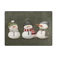 thumbnail image 5 of Yayeee Area Rugs for Living Room 5.2'x4' Non Slip Washable Bedroom Floor Carpet, Gray Cute Snowmen, 5 of 6