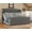 Gray, variant on Merluxy 51" H Queen Size Adjustable Bed Frame with Dual Motor/Nailhead Trim Wingback, Cream