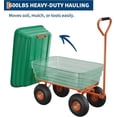 thumbnail image 2 of EastVita 600Lbs Garden Dump Cart Heavy Duty Steel Utility Wagon with Large Dumping Bed Ideal for Yard Work Gardening Farm Outdoor Hauling, 2 of 5