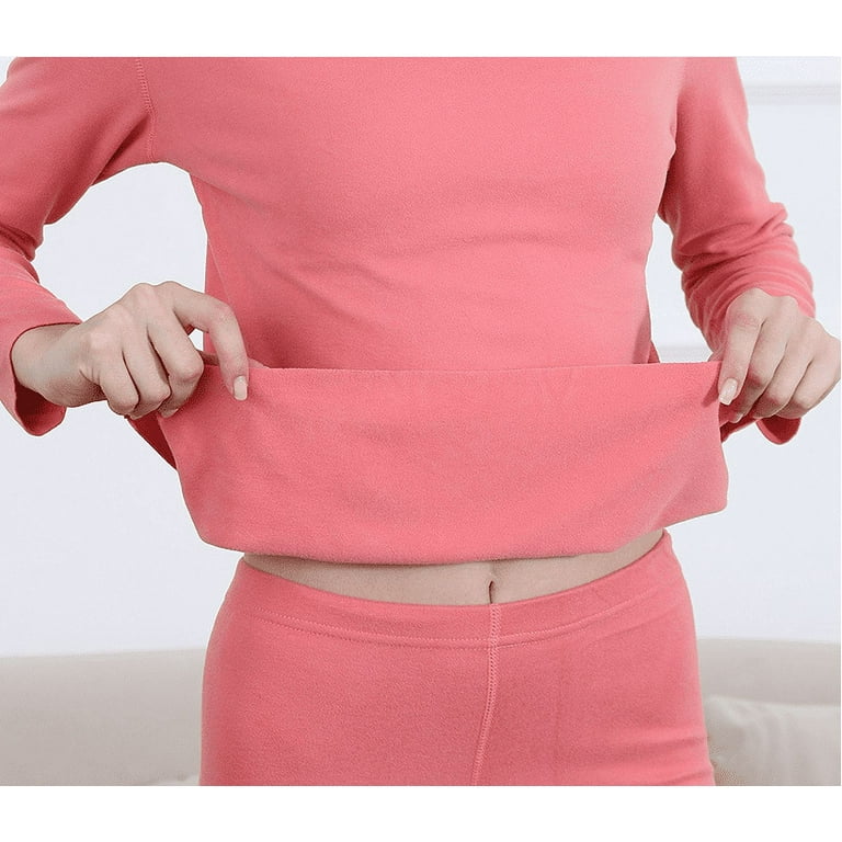 Women's Long Thermal Underwear Silk Winter Base Layering Set