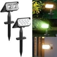 thumbnail image 1 of Luz de jardín LED solar impermeable con ciclo de gradiente de color, ángulo ajustable de 120 °, panel monocristalino de alta conversión, rotación libre, a prueba de óxido, clasificación IP44 para, 1 of 5