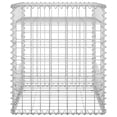 thumbnail image 3 of vidaXL Gabion Basket Posts 2 pcs 50x50x60 cm Iron, 3 of 4
