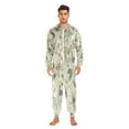 thumbnail image 2 of IAUYY Unisex Adult Onesie Pajamas Ultra-Soft Crystal-Soft Fabric, Halloween Adult Onesie Pajamas Adults,With a Zipper Plus Size Onesie Pajamas, Surrounding The Exquisite Cherry Blossoms, 2 of 6