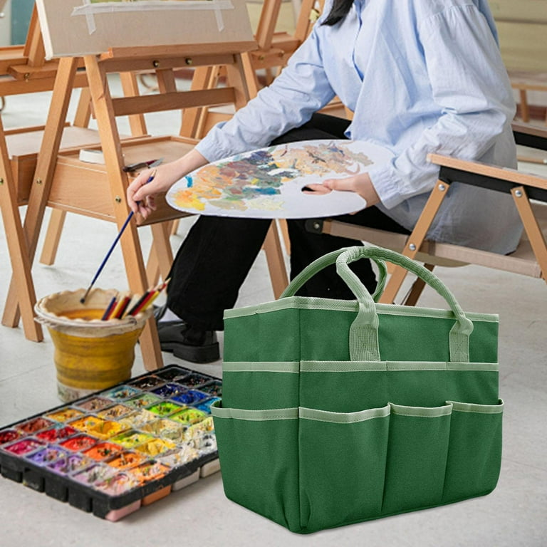 FVDPWYE Craft Organizer Tote Bag Painting Supplies Storage Bag