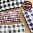 thumbnail image 6 of Dearfoams Royal Plush Reverse to Super Soft Sherpa Body Pillow, 20" x 48", Navy White Check, Polyester Fill, 6 of 7
