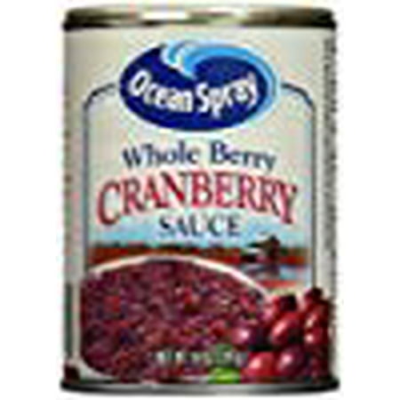 Ocean Spray Whole Berry Cranberry Sauce 14 Oz (Pack of 6 ...