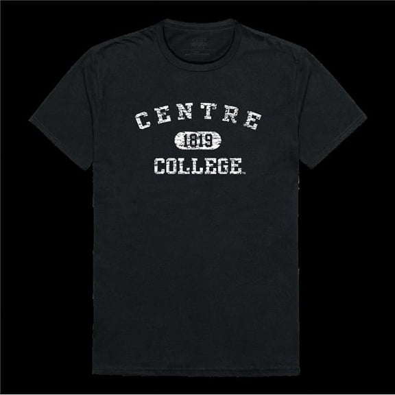 Centre College Colonels Distressed Arch T-Shirt, Black - 2XL