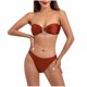 thumbnail image 2 of Traje de baño para mujer, bikini de tirantes sin espalda de color liso para mujer, trajes de baño para mujer, conjuntos de bikini para mujer, trajes de baño de bikini para mujer, 2 of 8
