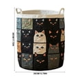 thumbnail image 2 of Quilted Laundry Basket, Large Fabric Storage Hampers, Collapsibles Fabric Organizer Basket with Handles for Bedroom, Nursery, Dormitory, 2 of 7