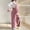 🔥 Pink, variant on Sentmoon Maternity Romper Plus Size Jumpsuit Loose Fit Sleeveless Corduroy Baggy Overalls for Women S-XL