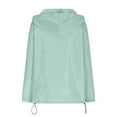 thumbnail image 5 of Simua Packable Rain Jacket Women Lightweight Waterproof Raincoat with Hood Cycling Bike Jacket Windbreaker, 5 of 9
