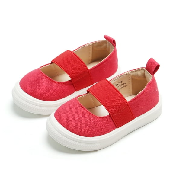 Kiderence Toddler Girls Sneakers Little Girls Running Sports Red Shoes(Toddler / Little Kids) Red 10M