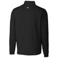 thumbnail image 3 of Men's Cutter & Buck Black Delaware Fightin' Blue Hens Traverse Stretch Quarter Zip-Pullover Top, 3 of 3