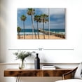 thumbnail image 3 of Elephant Stock Summer In Manhattan Beach Wall Art - Horizontal Multi Panel Canvas - Living Room Wall Decor - Beach Multi Panel - Brown And Beige Decor - 38" x 24", 3 of 8