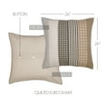 thumbnail image 5 of VHC Brands Ashmont Quilted Euro Sham Set of 2 26x26, 5 of 6