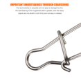 thumbnail image 1 of Barril de pesca de acero inoxidable, conector de señuelo giratorio, gancho de presión de seguridad (100 uds) Likrtyny Para estrenar, 1 of 9