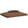 thumbnail image 2 of Outsunny 13' x 10' Gazebo Replacement Canopy, Gazebo Top Cover for 01-0870, 84C-101, 84C-144 with Double Vented Roof (TOP ONLY), Coffee, 2 of 9