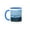 Blue/White, variant on 3drose, Washington, Bellevue. Seattle Skyline and Olympic Mountains., 11oz Two-tone Yellow Mug