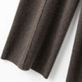 thumbnail image 3 of Women's Wide Leg Straight Wool Pants - High Waist, Drapey Floor Sweeping, 3 of 6