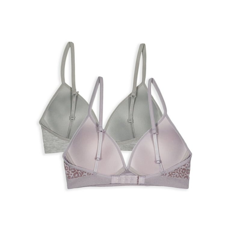 Fruit of the Loom Girls Seamless Soft Cup Bra, 2 Pack Sizes 28-38 
