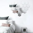 thumbnail image 4 of CAROOTU 9/16 Pcs Mirror Wall Sticker Reflective Self-adhesive DIY PET Crystal Mirror Wall Decals Waterproof, 4 of 6