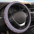 thumbnail image 4 of Uemuo Starfish Navy Blue Stripe Printed Car Elastic Steering Wheel Cover - Universal Car Accessory for Diverse Cars Anti-Slip, and Comfortable- 15", 4 of 8
